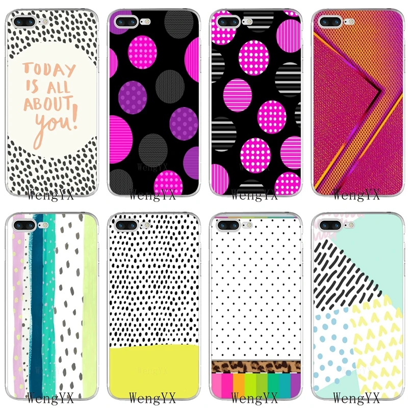 

art Polka Dot Rain Dip silicone Soft phone case For Xiaomi Redmi Note 7 6 5 5A 4 3 pro S2 5 plus 6A 4A 4x Pocophone F1