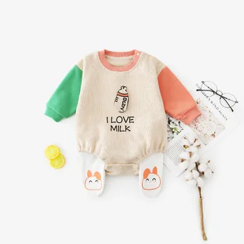 

Baby Clothes 2020 Spring Newborn Round Neck Long Sleeve Romper