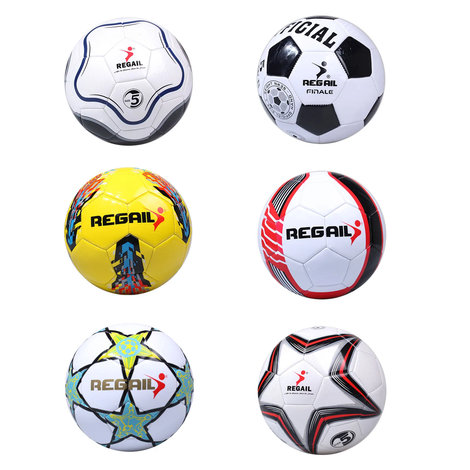 Ballon De Football Taille 4 Hunter - Blanc,Noir Imprimé Et Personnalisé Pour Votre Entreprise - | Ballons