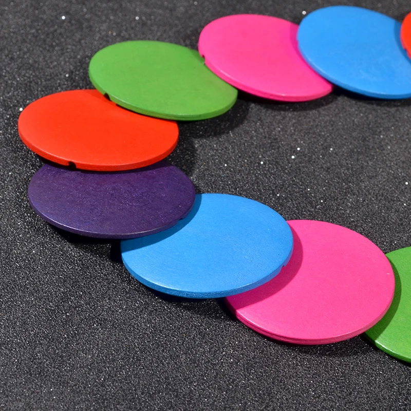 UDDEIN Colorful Big Round Wood Long Necklace For Women Bib Beads Chain Ethnic Customs Statement Choker Party Jewelry Collar - Image 5