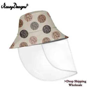 

Noisydesigns 2020 Women Kpop Travel Bucket Hat For Men Greyhound Dogs Print Breathable Fishman Hat Ladies Dropshipping Chinese