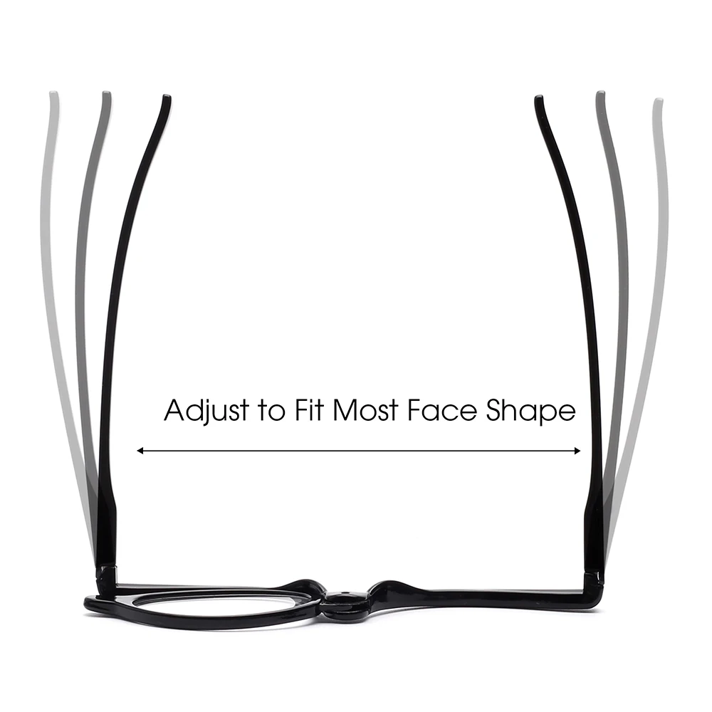JM Makeup Reading Glasses Magnifying Flip Down Cosmetic Readers for Women