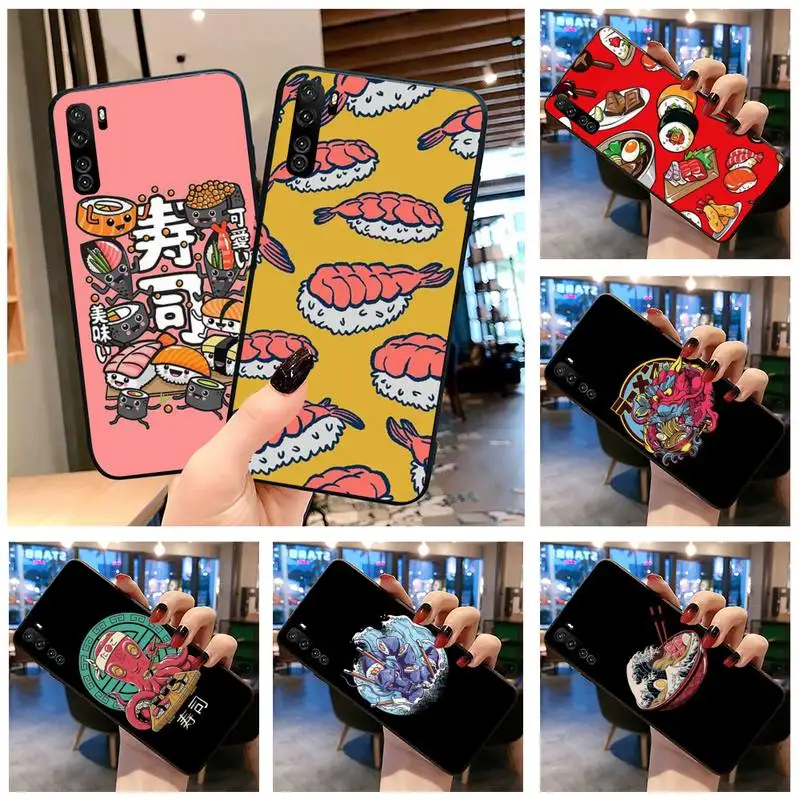 Японский чехол для телефона sushi art Для Huawei P20 P30 P40 lite E Pro Mate 30 20 P Smart 2020 P10 | Мобильные
