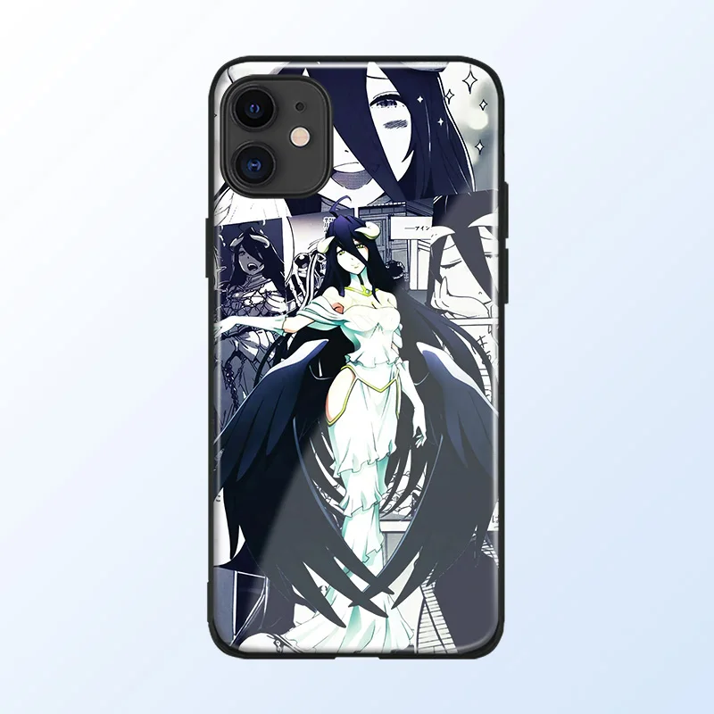 Чехол для телефона albedo Overlord стеклянный чехол iPhone SE 6s 7 8 x xr xs 11 pro max Samsung S note 9 10 20 ultra