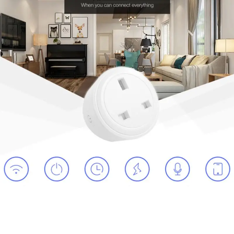 

Smart WIFI Plug Socket Power Switch APP Remote Control Voice Control Timer UK