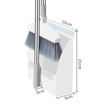 

1 Set 180degree Rotary Broom and Foldable Standing Dustpan Household Floor Cleaning Set Household Cleaning Tools TB Sale