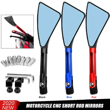 

Universal 8mm 10mm Motorcycle CNC Rear Side Rearview Mirrors three color