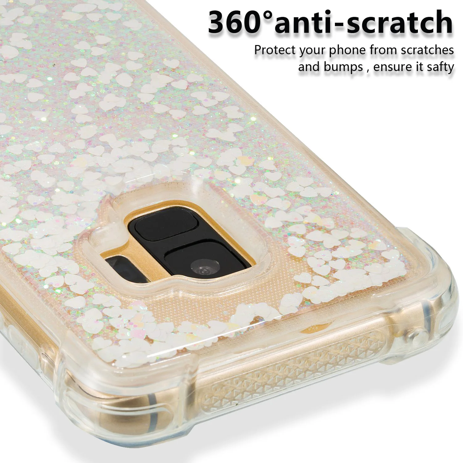 Case For Samsung Galaxy S5 S6 S7 S8 S9 Soft TPU Silicone Luxury Glitter Cover For 2