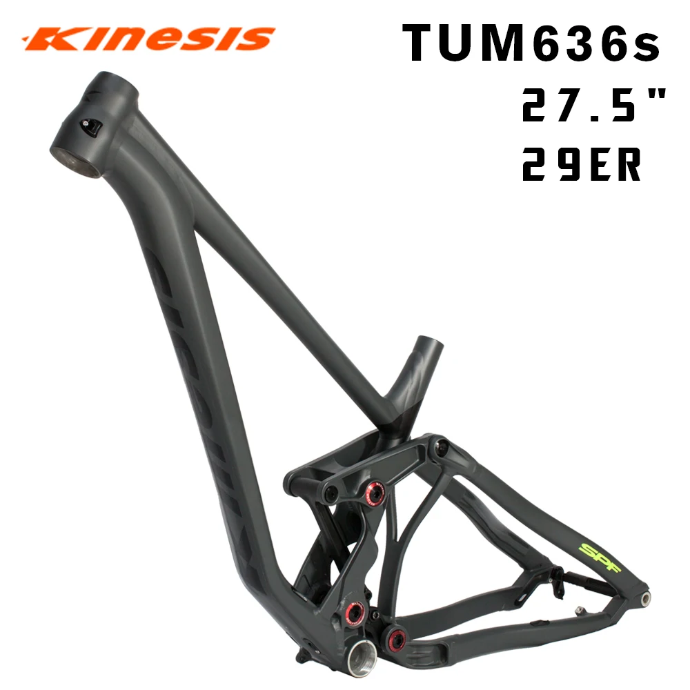 Kinesis AM Mountain Bicycle MTB Frame Full Suspension TUM636s 27.5/29 inch Shock Absorber Downhill BIKE NEW | Спорт и развлечения