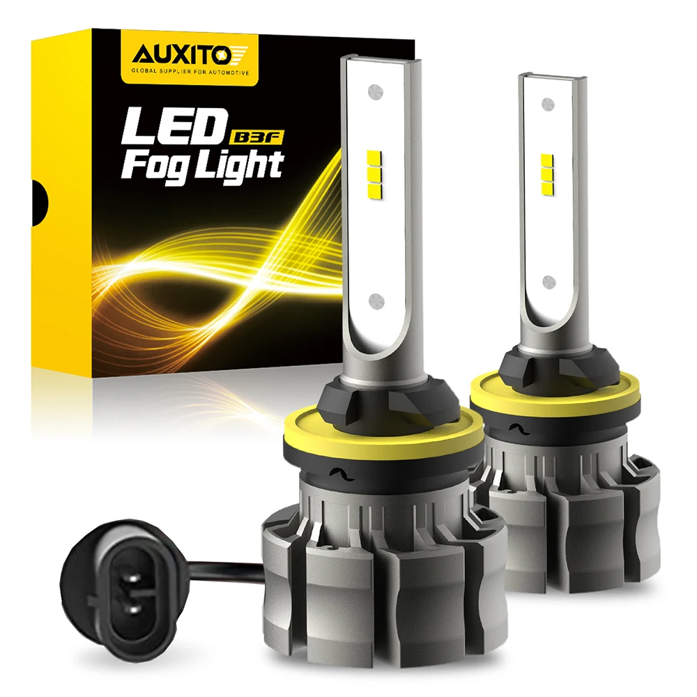 

AUXITO 2Pcs H27W/1 880 LED Bulbs Fog Lights H27W1 H27 LED CANBUS for Cars Fog Driving Lamp CSP LED Chips Car Light 6500K White