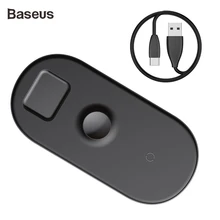 Baseus 3 в 1 Qi Беспроводное зарядное устройство для Apple Watch для iPhone X XS XR samsung S10 18 Вт Быстрое зарядное устройство для iwatch airpods phone 11