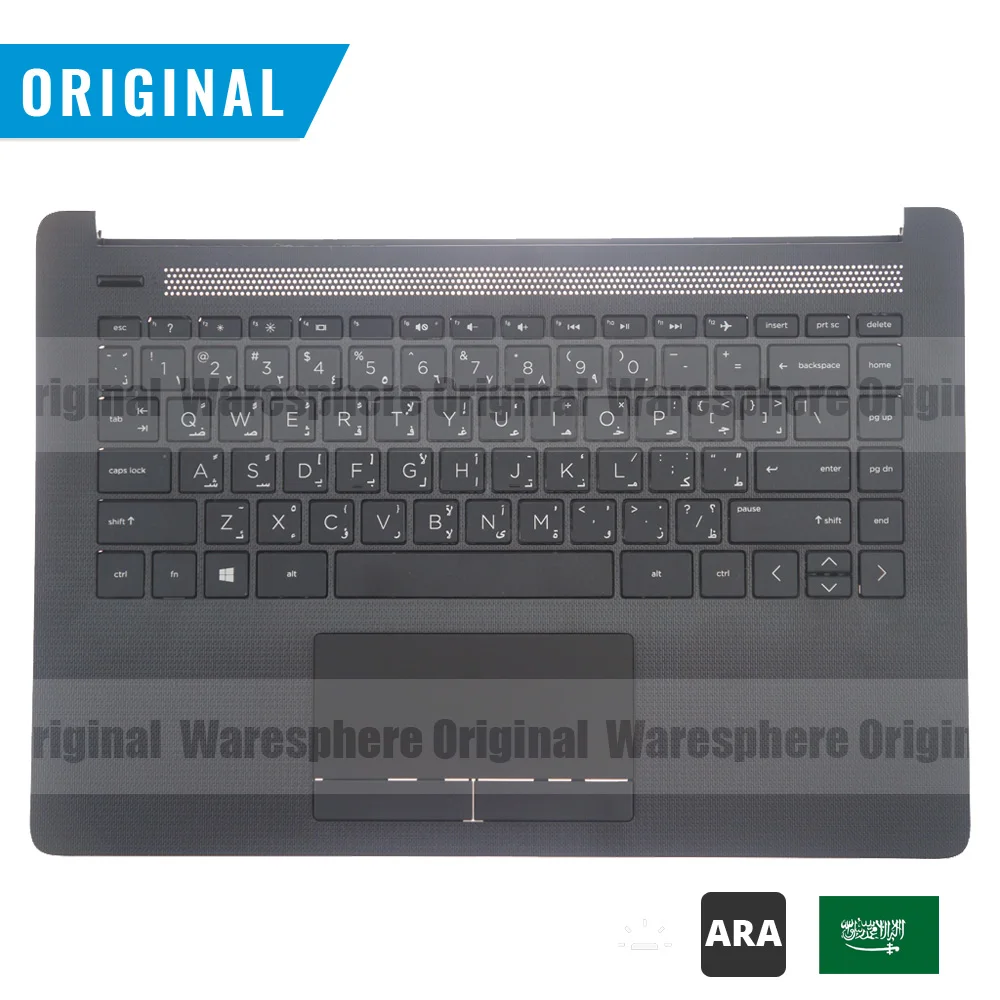 Для hp 14-см Упор для рук верхняя крышка с клавиатурой Touc hp ad верхний чехол L23239-171 черный Ара макет