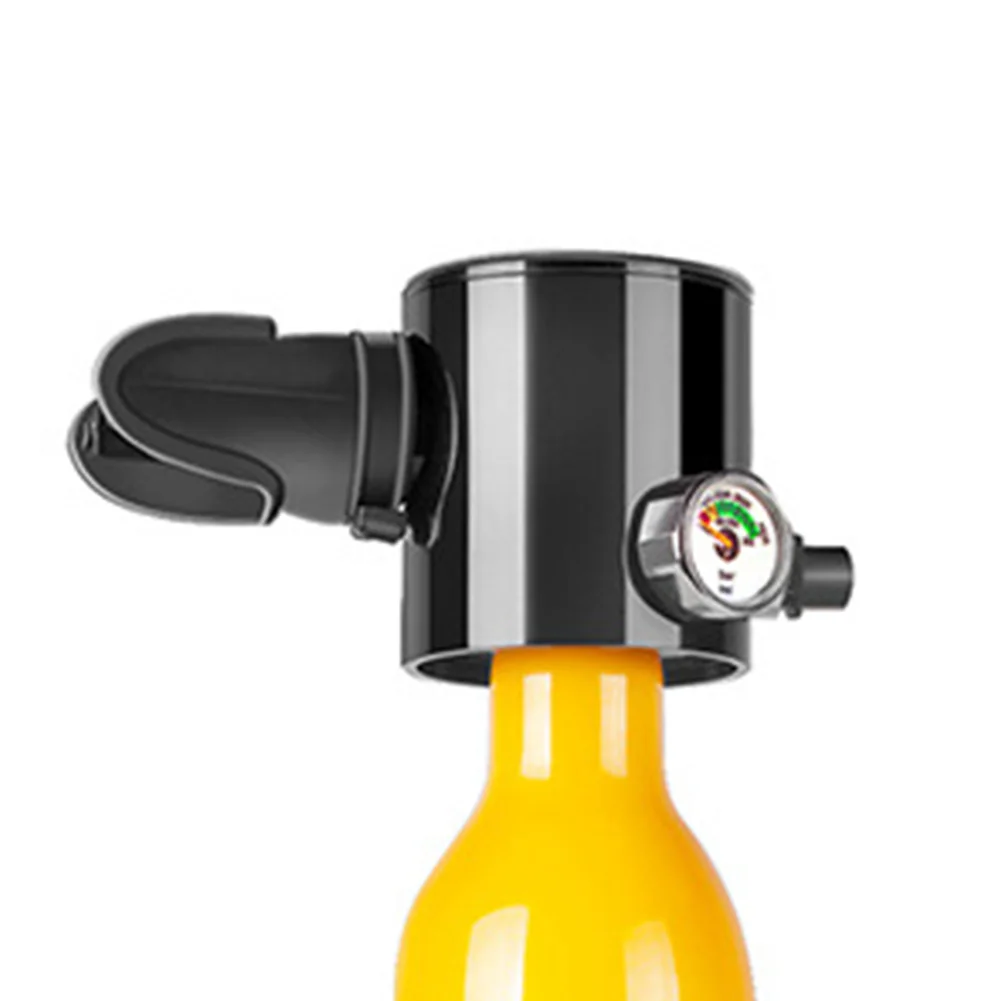 

Underwater Breathing Inflate Diving Mini Professional With Pressure Gauge Head Replacement Oxygen Cylinder Snorkeling