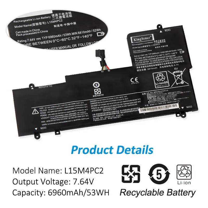 para lenovo yoga 710-14isk, 710-14ikb, 710-15isk, 710-15ikb,