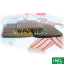 Традиционный акупунктурный массажный инструмент Guasha beauty kit, желтый бычий рожок(квадратная форма), 5 шт./лот, подарочный пакет и диаграмма