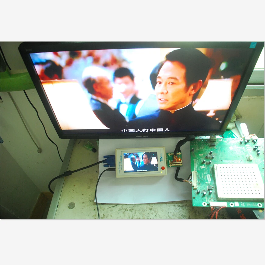 US $116.25 TKDMR TV160 Generation of LVDS Turn VGA Converter With The Display LCDLED TV Motherboard Tester Mainboard Tool