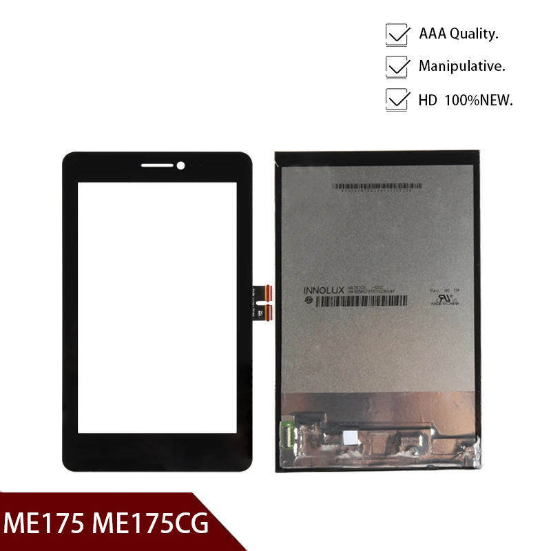 Сменный сенсорный экран для Asus Fonepad 7 ME175 ME175CG черный дигитайзер стекло + ЖК