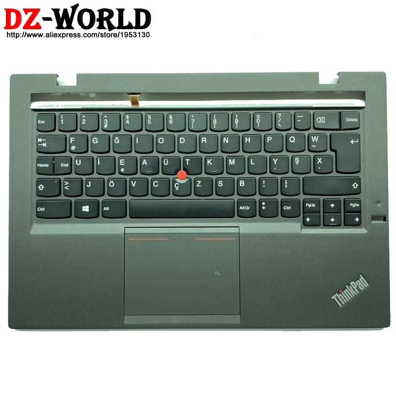 TUF Palmrest Upper Case With Turkish-F Backlit Keyboard Touchpad NFC for Thinkpad X1 Carbon 2nd laptop C Cover 00HM035 04X6597