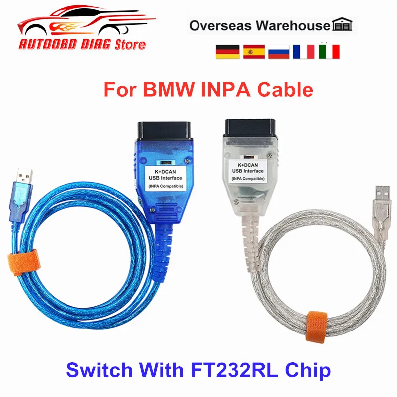 Диагностический инструмент для BMW INPA Switch K + CAN с чипом FT232RL | Автомобили и мотоциклы