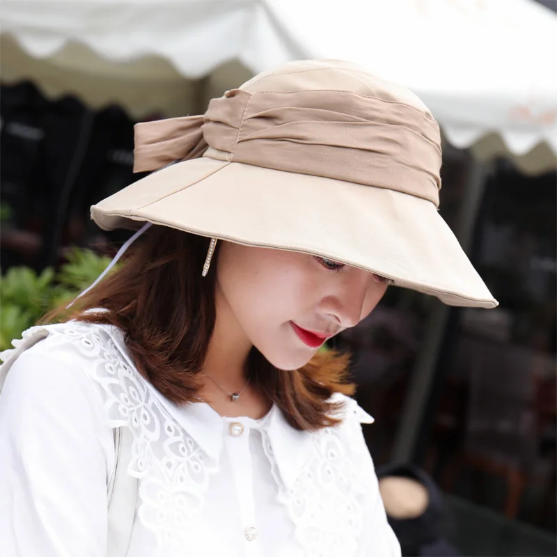 14 Double Side Womens Sun Women Bucket Hats 22 Colors Wide Brim Visor Hats Lady Sunbonnet Fedoras - Цвет: 14