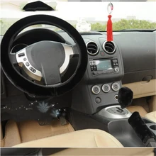 1 шт. Универсальный Высококачественный мягкий теплый шерстяной плюшевый зимний автомобильный чехол на руль протектор Автомобильный прибор аксессуары для укладки