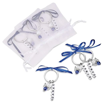 

15 Keychain Organza Pouches Favors Wedding Baptism Christmas Birthday Communion Confirmation Gift