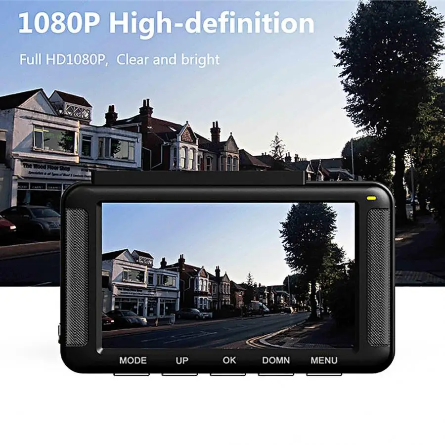 3 дюймов 1080P HD gps с одним объективом Камера ips Экран Автомобильный видео для вождения Регистраторы Dash Cam автомобильные аксессуары