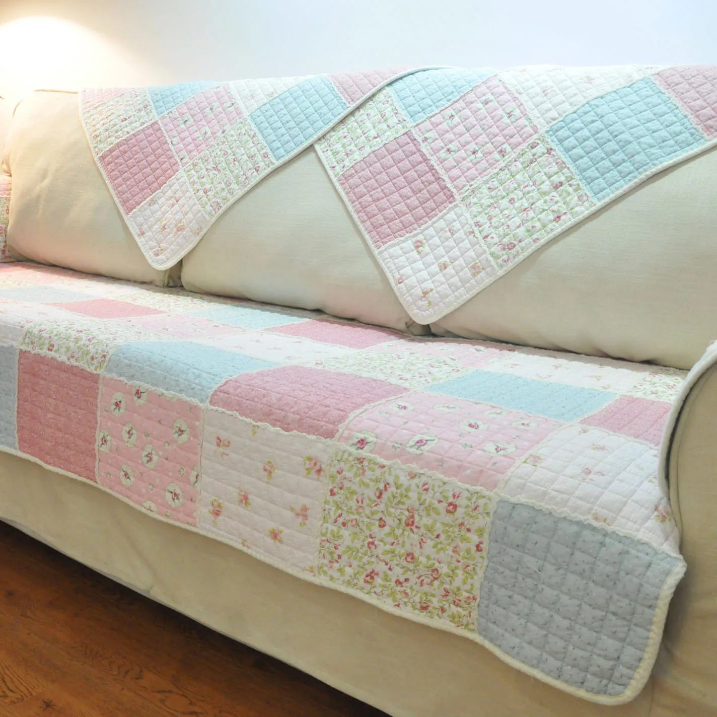 Хлопчатобумажная ткань четыре сезона чехлы для диванов с цветочным принтом в