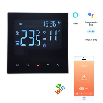 

ME88 Electrical Wireless Thermostat Touch Screen Temperature Controller with Smart Home,Programmable Electric Underfloor Heating
