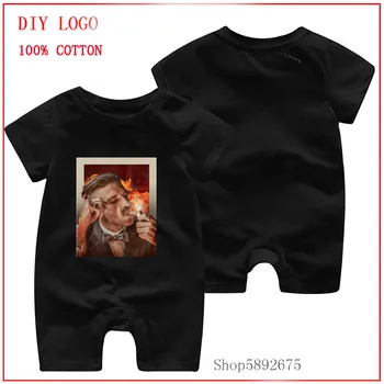 

New Styles Newborn Rompers Baby Boys Girls Clothes Toddler Infant Funny Peaky blinders Arthur Shelby Clothing One-Pieces