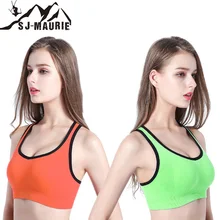 Спортивный бюстгальтер для фитнеса, бега, занятий спортом Топ-бра Feminino Esportivo Yoga Мягкий беспроводной жилет Sportowy Biustonosz 6 цветов