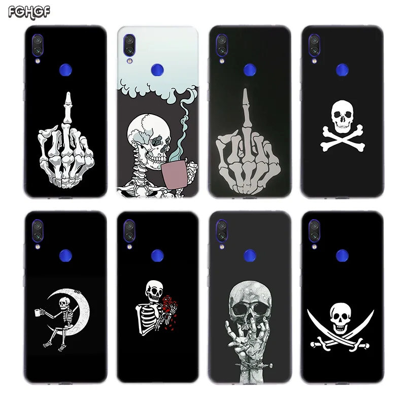 

Pirates Skull Silicone Case For Xiaomi Redmi Note 7 6 Pro 5 4 4X K20 7A Y3 S2 5A 6A Xiomi Mi A3 CC9 CC9E F1 9T 9 SE 8 A2 lite