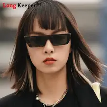 

One Piece Sunglasses Small Rectangle Women Shades Uv400 Anti Glare Classic Retro Square Leopard Men Sun Glasses Female Gafas