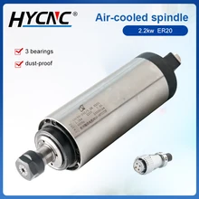 

CNC Spindle Motor 2.2kw ER20 Air-Cooled Spindle Motor 80mm Diameter Woodworking Spindle For CNC Router Engraving And Milling