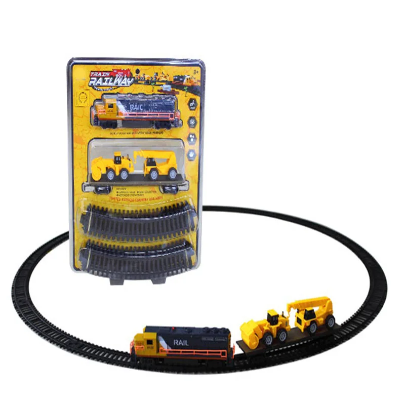 

Children Electric Camera Track Engineering Train Toy Model Assembled Electric Camera Track Car Model Educational Toy