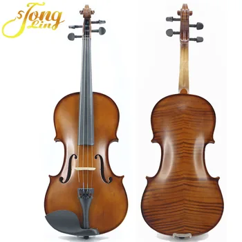 

4/4 Violin Concert Dedicated Psychic Tiger Skin Pattern Handmade Solid Wood Violin Beginner Gift Violin XTQ01