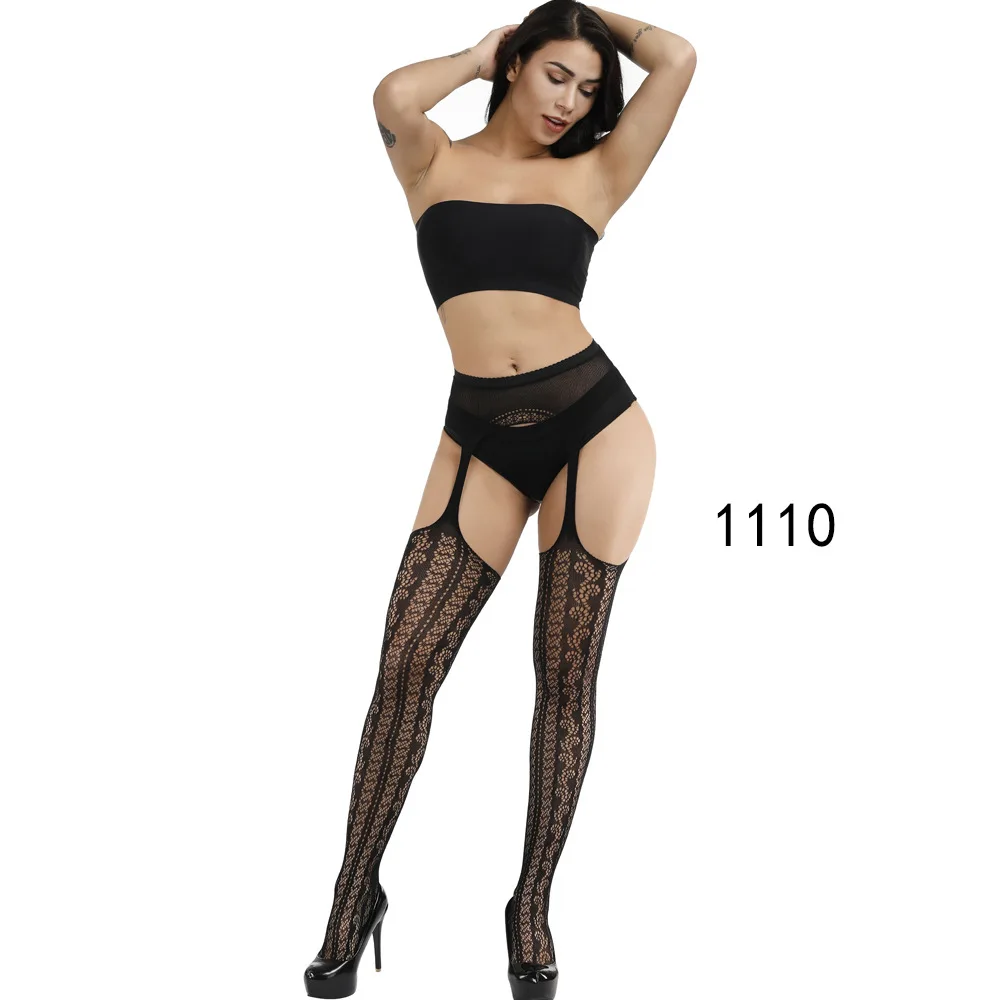 New Arrival Solid Stockings Women Sexy Thigh High Fishnet Nylon Long Socks Sex Belt Standard Over Knee Socks Sexy Lingerie