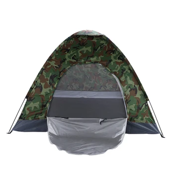 

3-4 Person Camping Dome Tent Camouflage Waterproof Tents High Quality Outdoor Hiking Travel Single layer Tent Free shipping