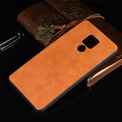 Luxurious Genuine Leather Case - Crafted Elegance for Huawei Mate 20X (Orange)