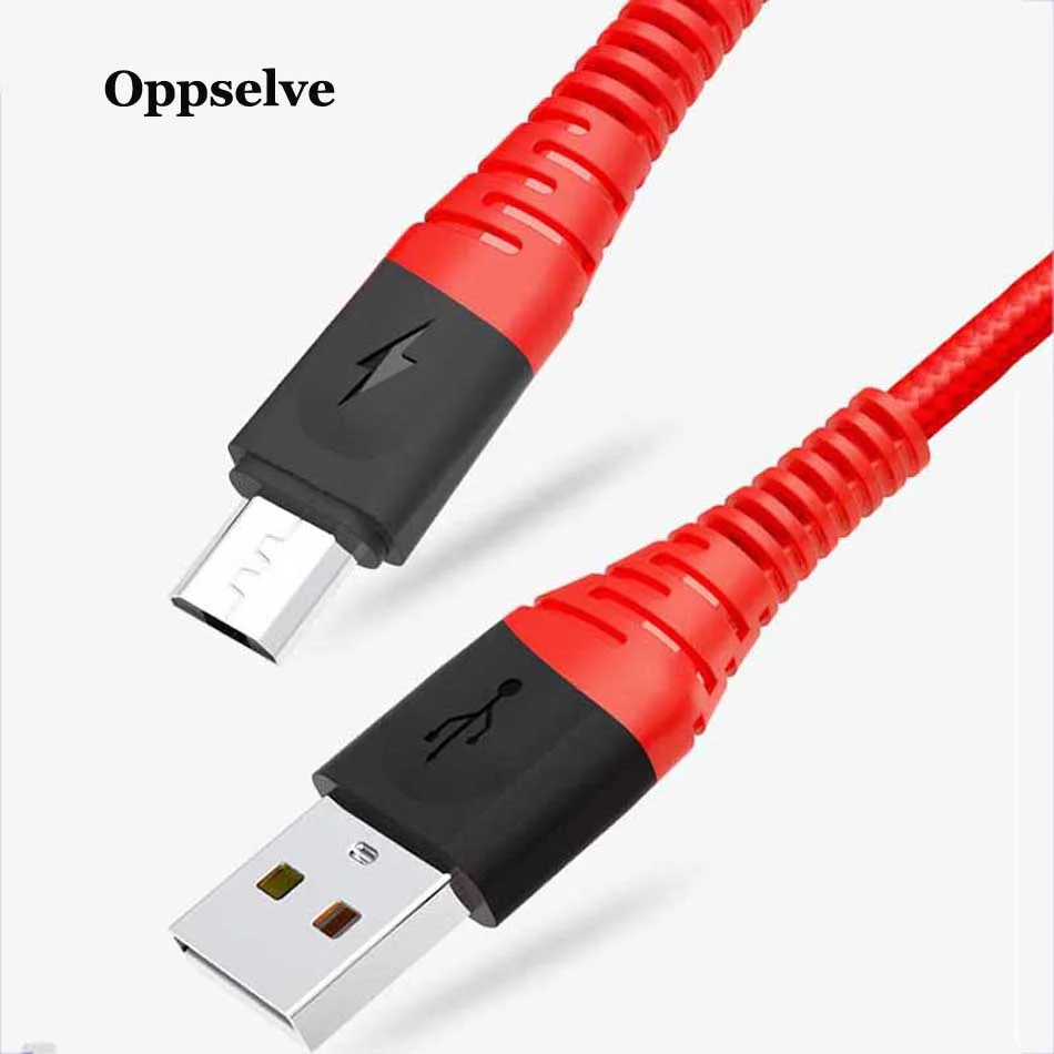 

Oppselve Micro USB Cable 2.4A Fast Charging Charger Microusb Cable For Samsung Xiaomi LG Android Mobile Phone Wire Cord 1m 2m 3m