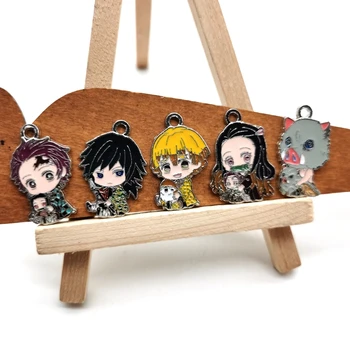 

New 30 Pcs Anime Kimetsu no Yaiba Mixed The Nightmare Before Christmas Jack Charm Pendants DIY Jewelry Making A39
