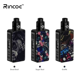 

Original Rincoe Manto Pro 228W RDA Vape Kit with VW TC Bypass Box Mod Metis DIY Atomizer Tank Vapor Electronic E Cigarette