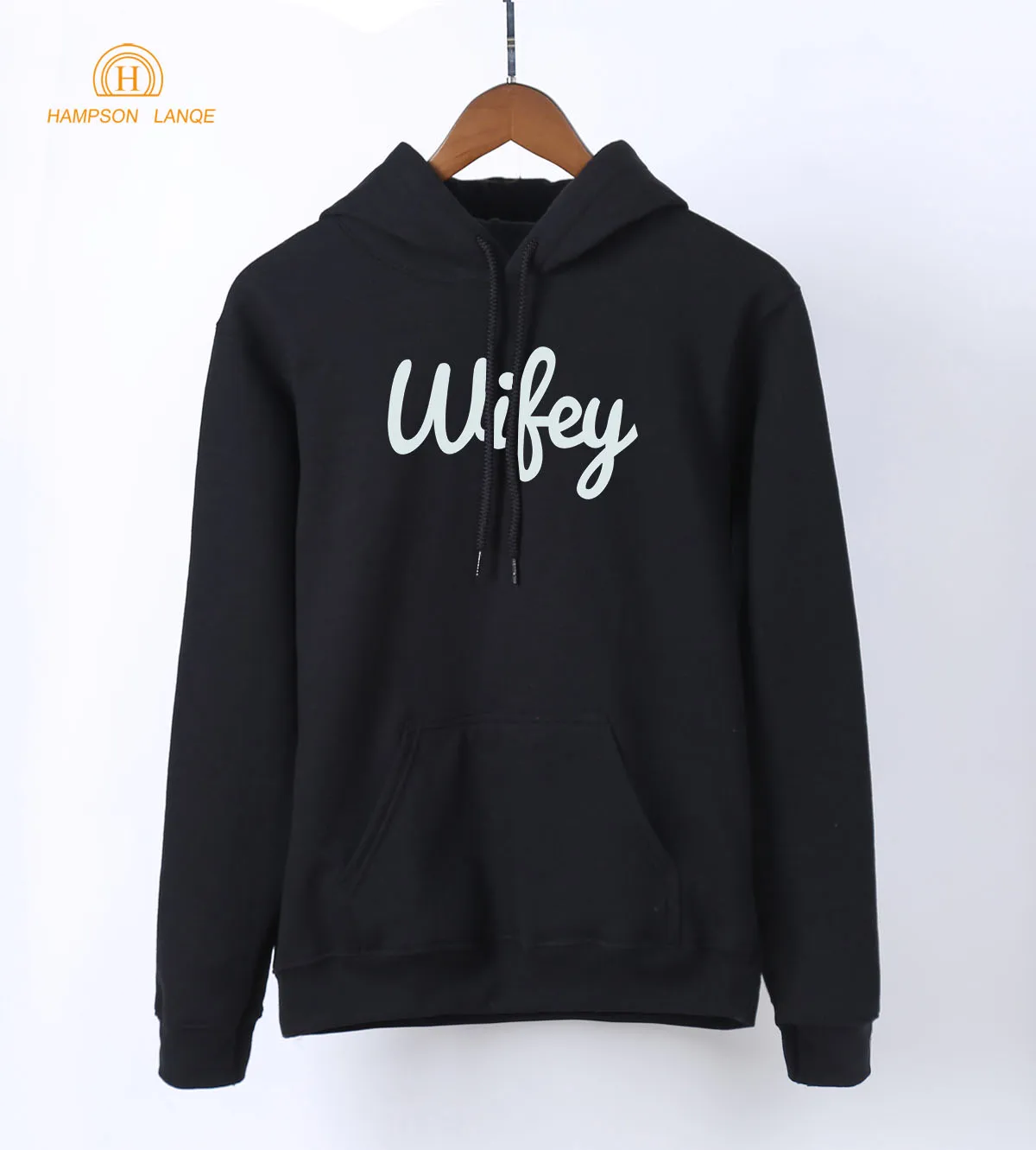 Wifey Kawaii розовый длинный рукав с капюшоном для женщин весна осень толстовки женские K-pop Толстовка Теплый Флис Harajuku спортивный костюм