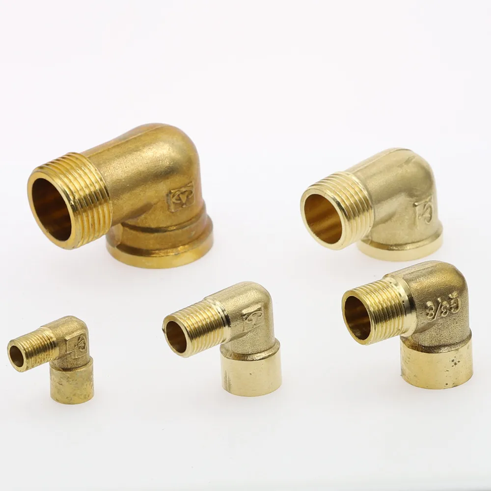 Латунный фитинг для труб 1/8 дюйма 1/4 3/8 1/2 1 шт.|elbow pipe fitting|pipe fittingspipe thread |
