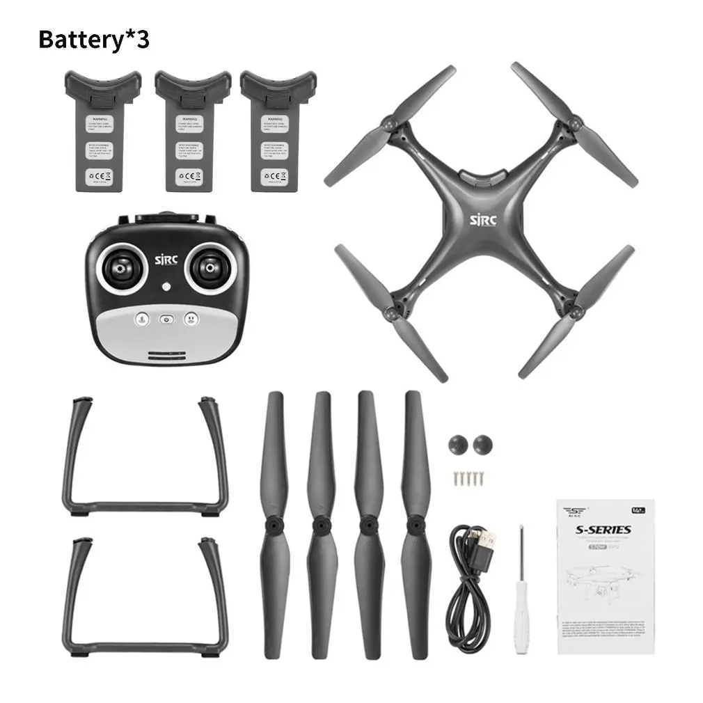 

S70W 720P 1080P Intelligent Gps Automatic Follow-Up Drone Fixed Height Positioning Automatic Return Four-Axis