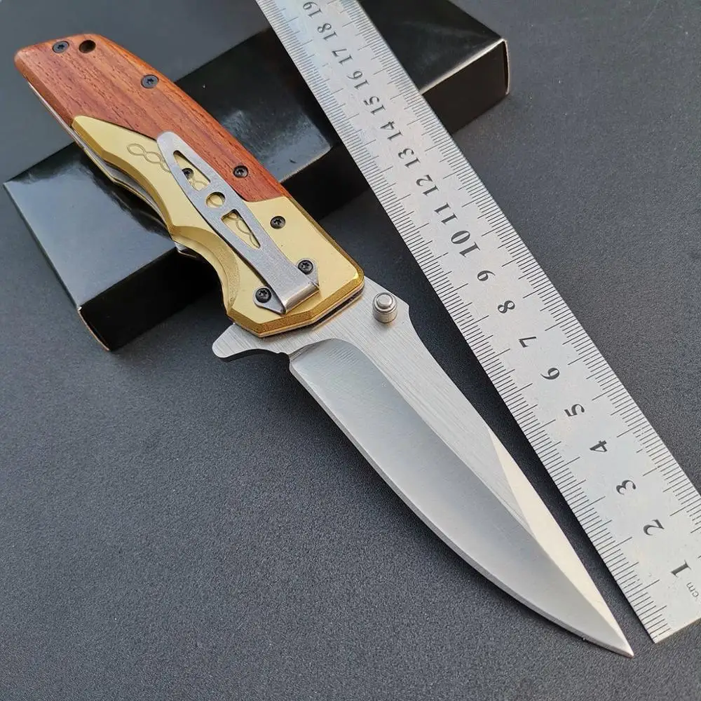 

Browning Military Assisted Open Quickly Pocket Knife Tactical Hunting Outdoor Camping Folding knife Self-Defense Survival Knife