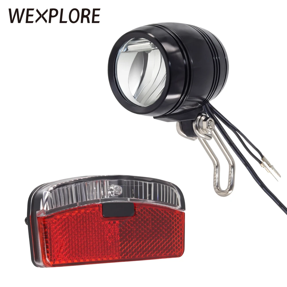 Wexplore Bike Front And Rear Light Set Input Ac 6v For Bicycle Dynamo