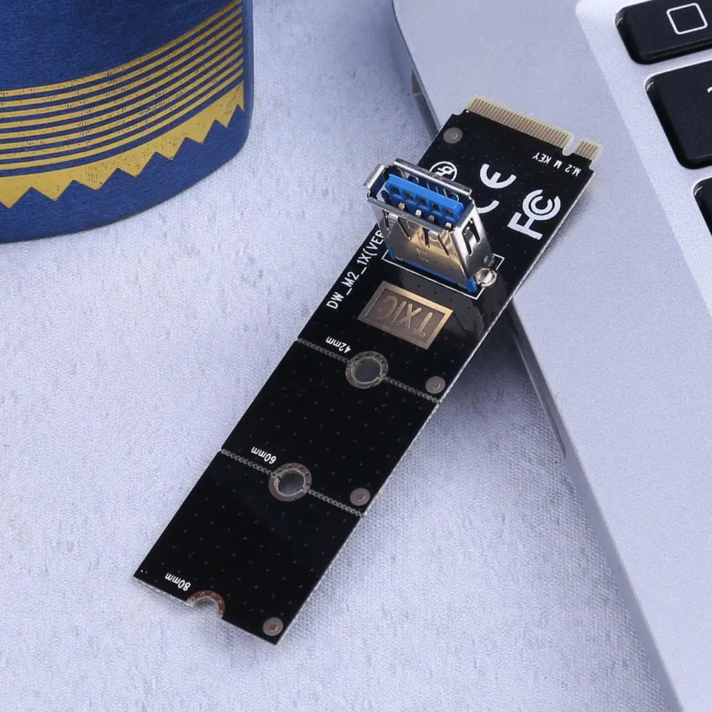 M.2/NGFF to USB Port Converter Adapter Mining Graphic Card Cable Extender Card 
