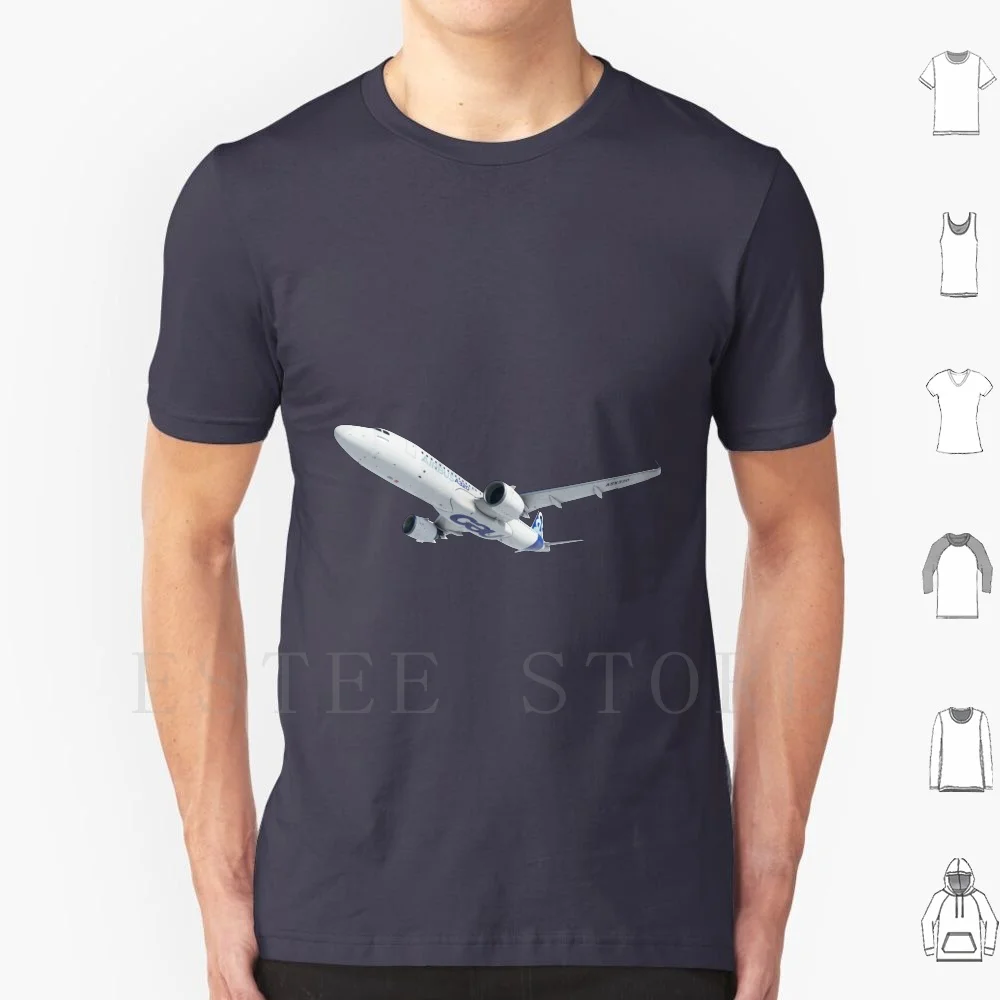 Airbus A320 T Shirt Stampa Cotone Sam Van Breda Flight Sim Airbus A320 Motori Aerei Microsoft Flight Simulator Airals
