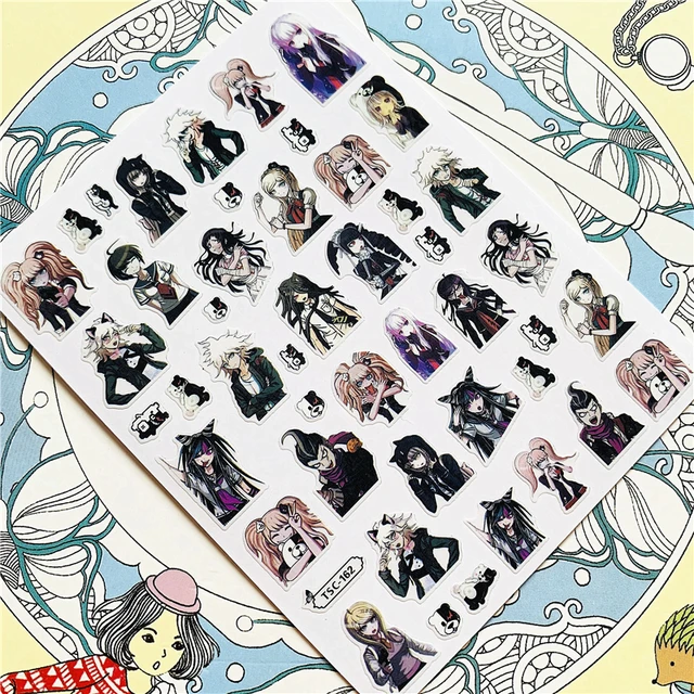 TSC-293 TSC-287 Japanese cartoon anime clown character 3D Back glue Nail Art Stickers Decals Sliders Nail ornament decoration TSC-162 N